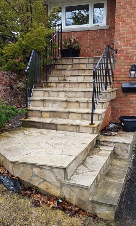 photo of old and unpleasant stone steps