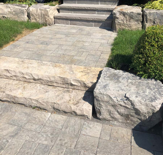 armour stone outdoor entrance