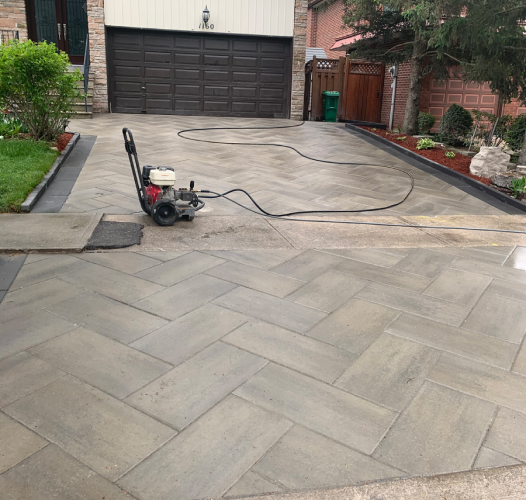 interlocking driveway patio